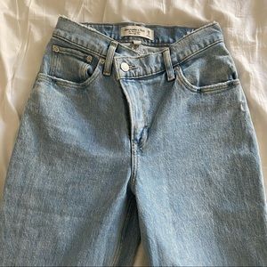 abercrombie curve love wide leg jean